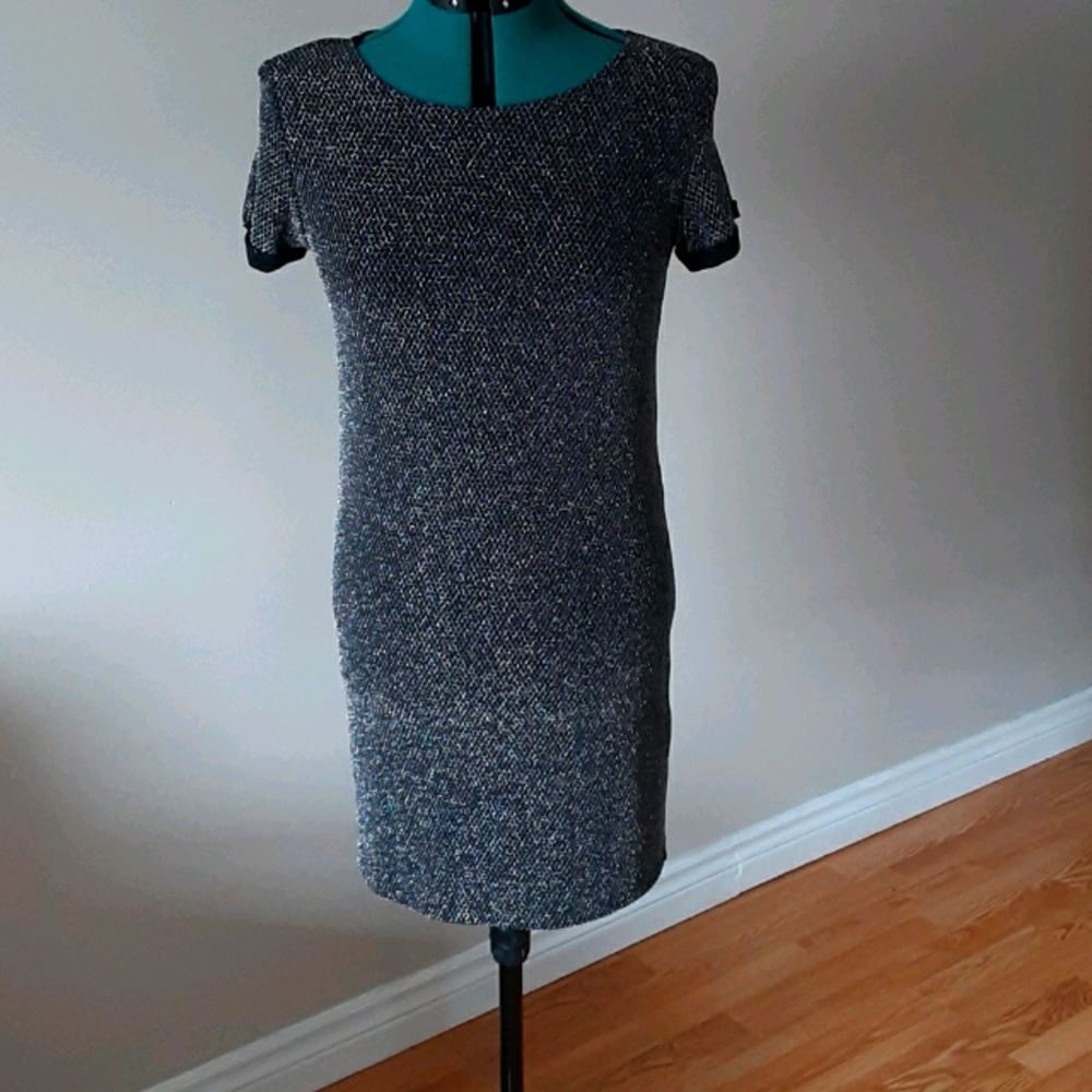 Black and metallic dress